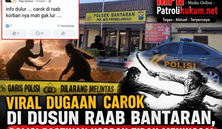 Viral Dugaan Carok di Dusun Raab Bantaran, Polisi Pastikan Korban Tidak Meninggal
