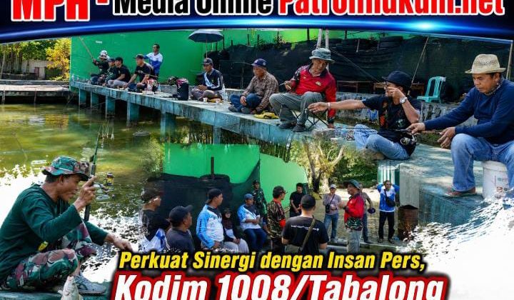Perkuat Sinergi dengan Insan Pers, Kodim 1008/Tabalong Gelar Mancing Bersama Penuh Keakraban