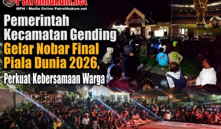 Pemerintah Kecamatan Gending Gelar Nobar Final Piala Dunia 2026, Perkuat Kebersamaan Warga