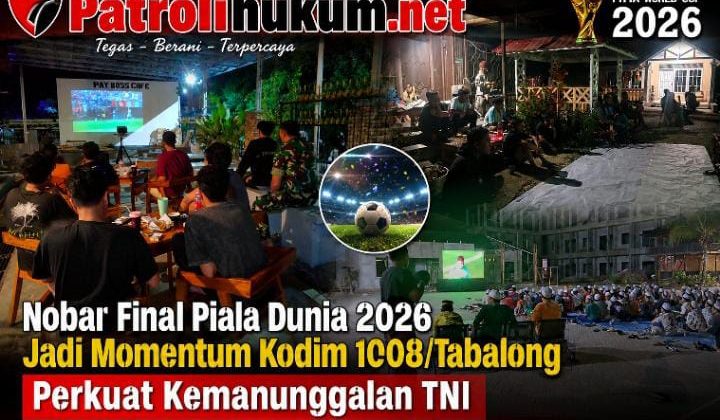 Nobar Final Piala Dunia 2026 Jadi Momentum Kodim 1008/Tabalong Perkuat Kemanunggalan TNI