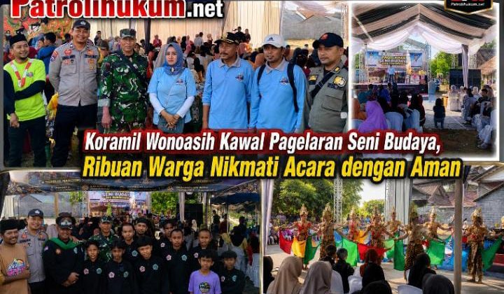 Koramil Wonoasih Kawal Pagelaran Seni Budaya, Ribuan Warga Nikmati Acara dengan Aman