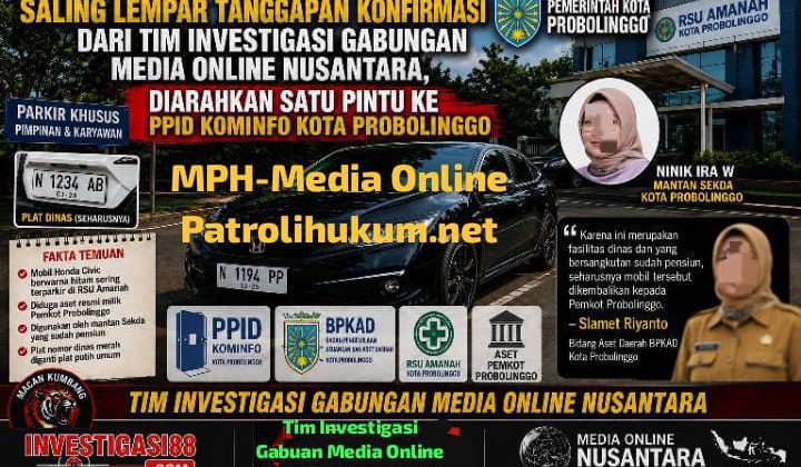 LSM Macan Kumbang Soroti Dugaan ‘Ping-Pong’ Klarifikasi, Aset Pemkot Probolinggo Masih Di kuasai Mantan Sekda