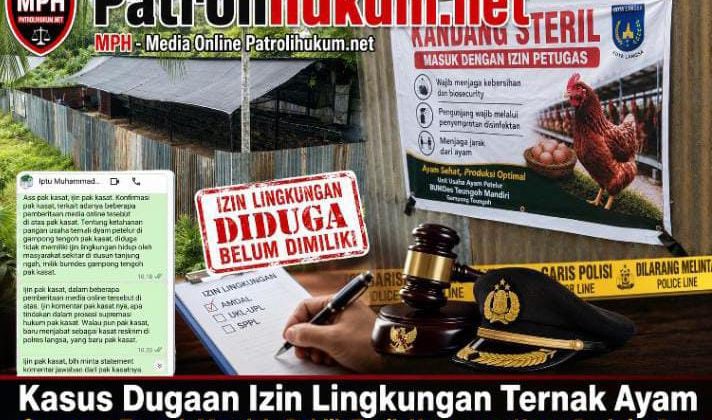 Kasus Dugaan Izin Lingkungan Ternak Ayam Gampong Tengoh Mandek, Publik Tagih Ketegasan Kasat Reskrim Baru