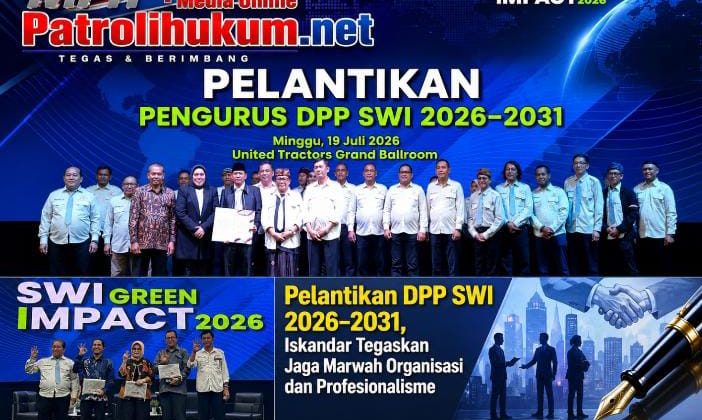 Pelantikan DPP SWI 2026–2031, Iskandar Tegaskan Jaga Marwah Organisasi dan Profesionalisme