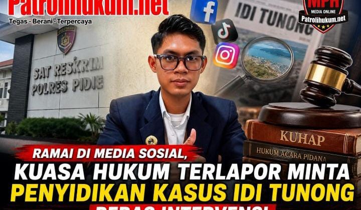 Ramai di Media Sosial, Kuasa Hukum Terlapor Minta Penyidikan Kasus Idi Tunong Bebas Intervensi