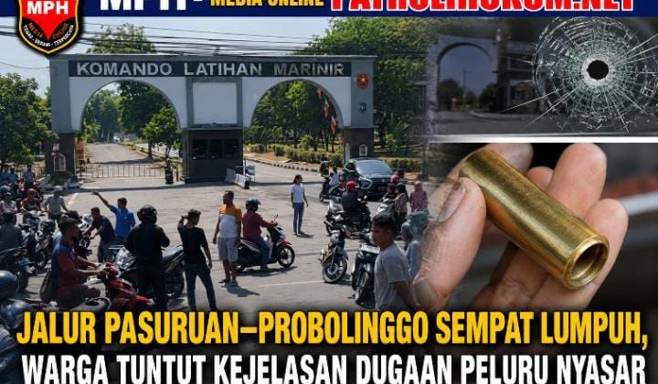 Jalur Pasuruan–Probolinggo Sempat Lumpuh, Warga Tuntut Kejelasan Dugaan Peluru Nyasar