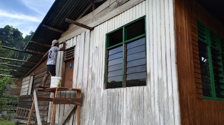 TMMD Ke-129 Kodim 1807/Sorong Selatan Mulai Wujudkan Rumah Layak Huni, Rehab RTLH Milik Ibu Diana Capai 25 Persen