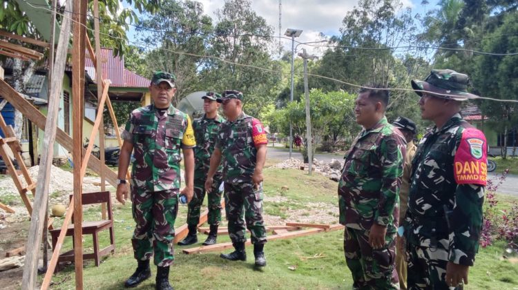Tim Wasev TMMD Ke-129 Tinjau Langsung Kampung Sesor, Pastikan Program TMMD Kodim 1807/Sorong Selatan Berjalan Optimal