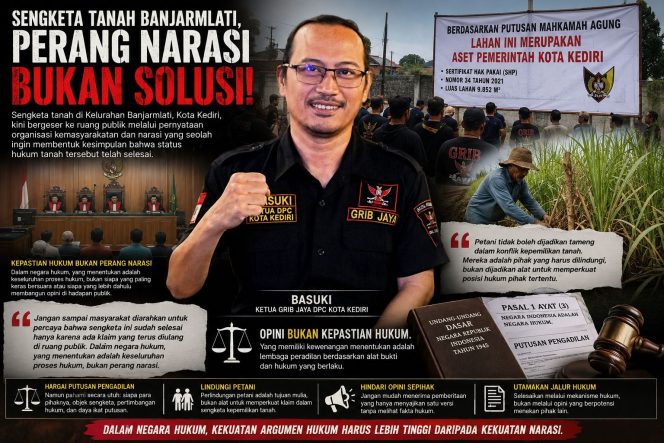 
Basuki: Jangan Jadikan Petani Tameng dalam Sengketa Kepemilikan Tanah Banjarmlati