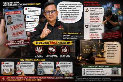 Viral Mempermalukan Debitur, Dedy Luqman Hakim: Kreditur Juga Bisa Dipidana Viral Mempermalukan Debitur, Dedy Luqman Hakim: Kreditur Juga Bisa Dipidana