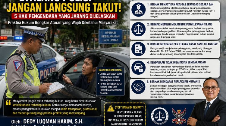 5 Hak Pengendara Saat Ditilang Polisi yang Jarang Dijelaskan, Praktisi Hukum Ungkap Fakta Penting