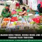Pantau Lonjakan Harga Pangan, Babinsa Muara Jawa Sambangi Pedagang Pasar Tradisional