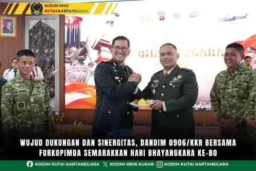 Wujud Dukungan dan Sinergitas, Dandim 0906/Kkr Bersama Forkopimda Semarakkan Hari Bhayangkara Ke-80 Wujud Dukungan dan Sinergitas, Dandim 0906/Kkr Bersama Forkopimda Semarakkan Hari Bhayangkara Ke-80