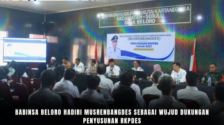 Babinsa Beloro Hadiri Musrenbangdes Sebagai Wujud Dukungan Penyusunan RKPDes