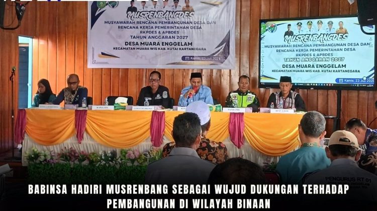 Babinsa Hadiri Musrenbang sebagai Wujud Dukungan terhadap Pembangunan di Wilayah Binaan