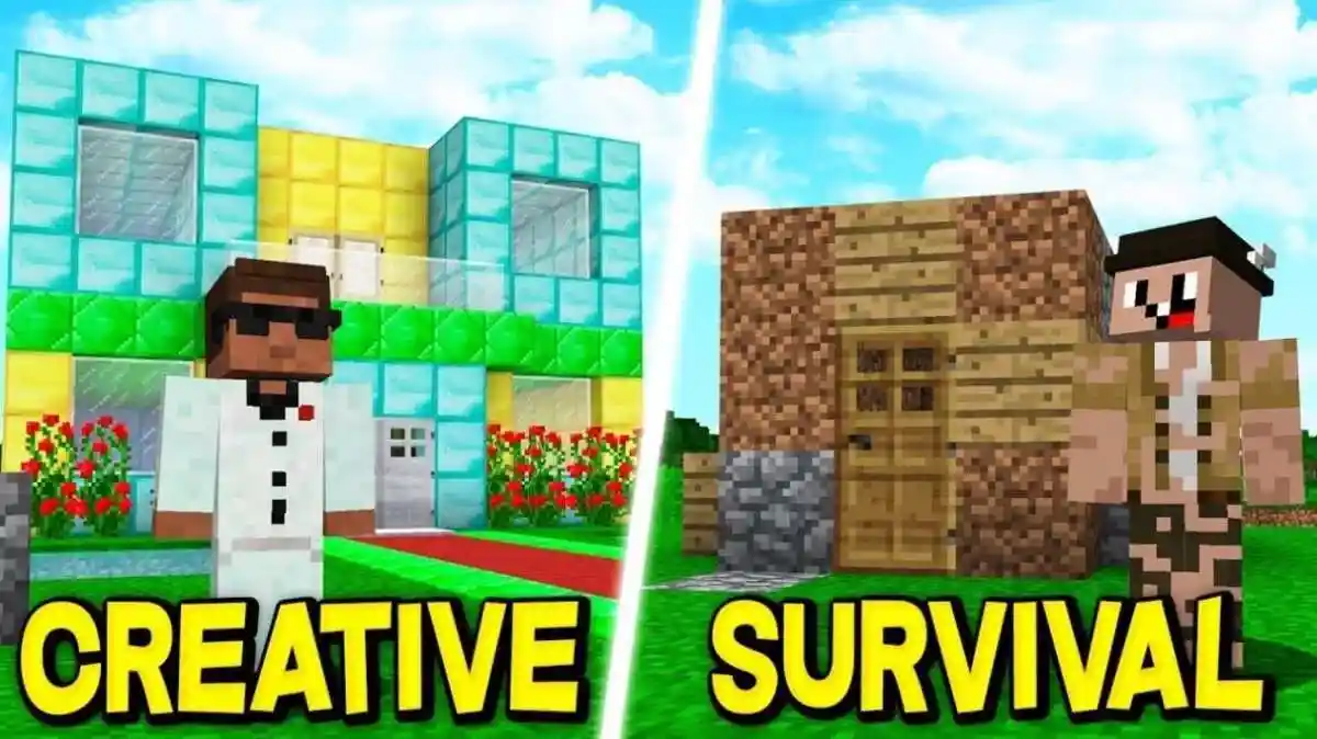 Perbedaan Mode Survival dan Creative dalam Minecraft