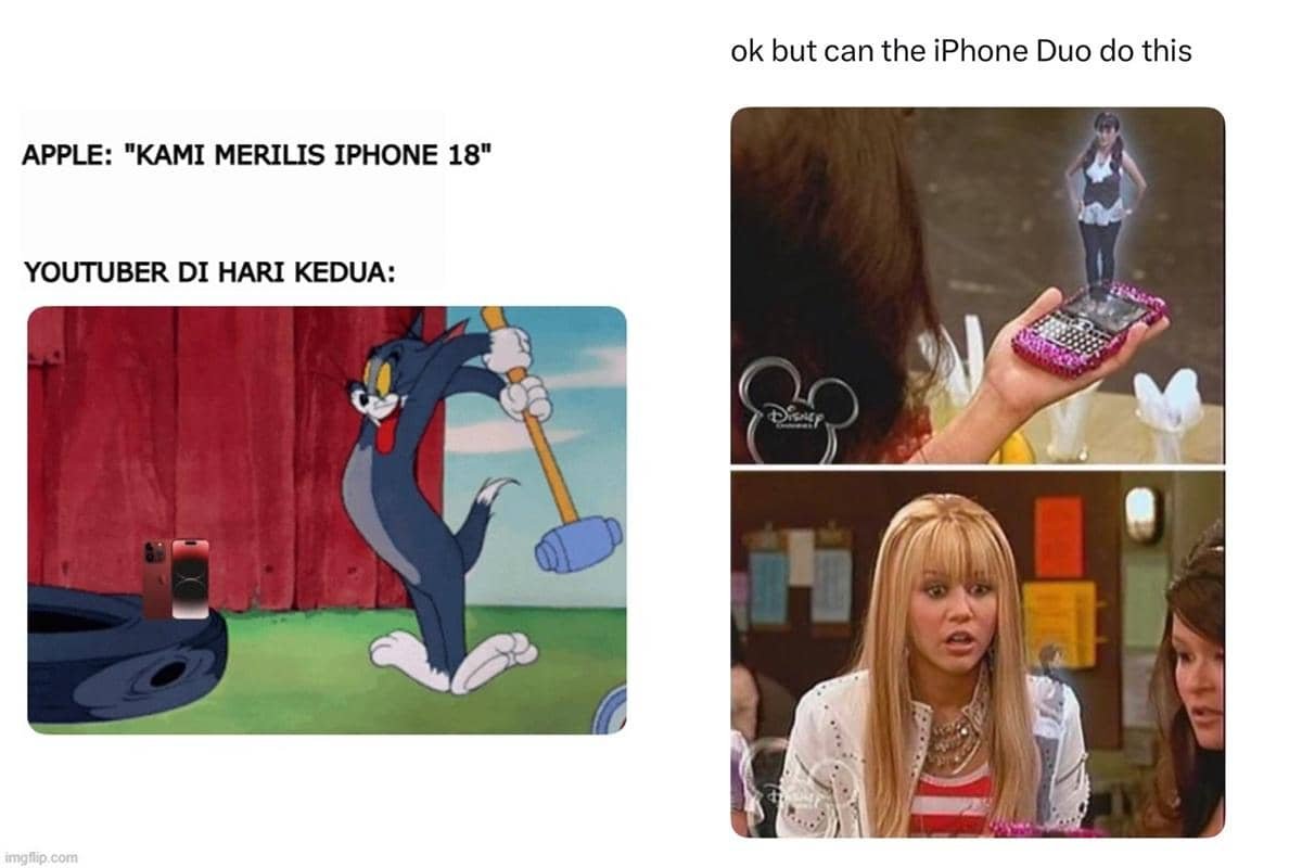 Meme Ikonik Seputar iPhone 18 dan iPhone Duo: Banyak yang Minta Ganti? Meme Ikonik Seputar iPhone 18 dan iPhone Duo: Banyak yang Minta Ganti?