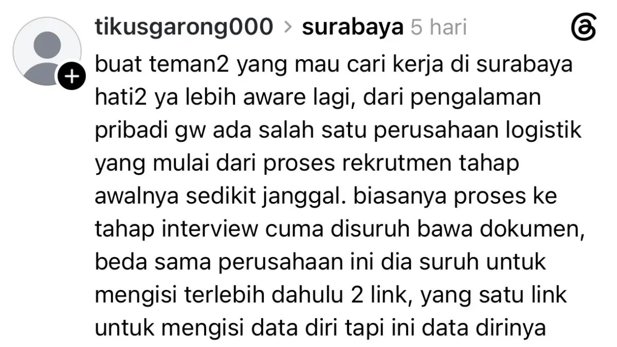 Pelecehan Seksual Dalam Proses Rekrutmen: Kasus di Surabaya Pelecehan Seksual Dalam Proses Rekrutmen: Kasus di Surabaya