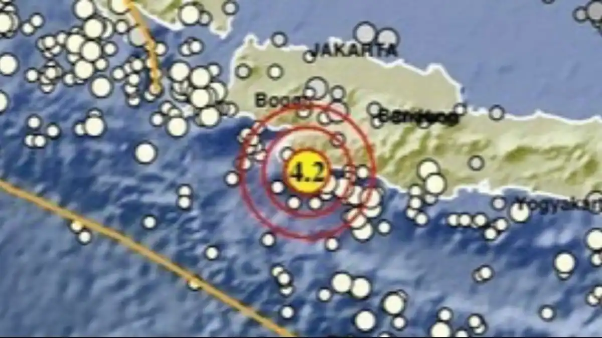 Gempa M 4,2 Berpusat di Laut Selatan Sukabumi, Getaran Terasa hingga Cianjur Gempa M 4,2 Berpusat di Laut Selatan Sukabumi, Getaran Terasa hingga Cianjur