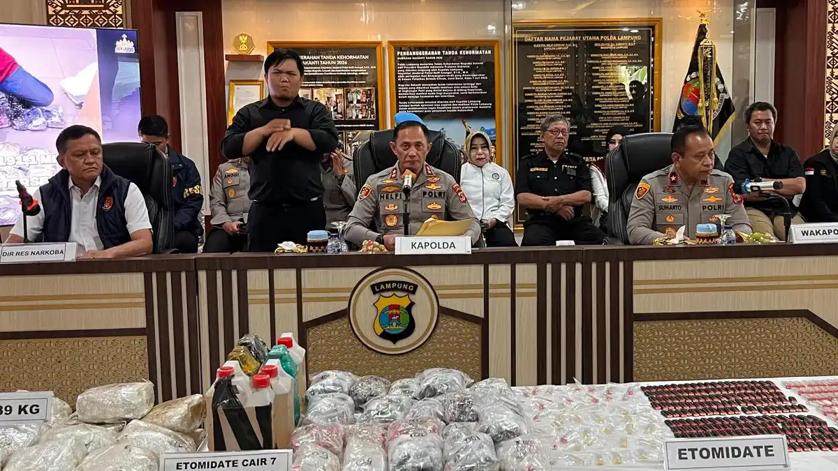 Polda Lampung Bongkar Dua Pengiriman, 89 Kilogram Sabu Disita di Bakauheni