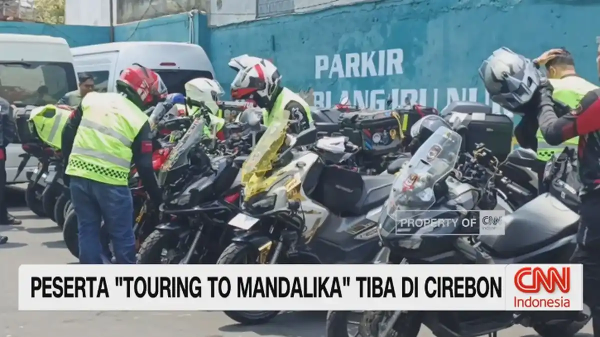 Puluhan Rider Touring to Mandalika Tiba di Cirebon pada Hari Pertama Perjalanan