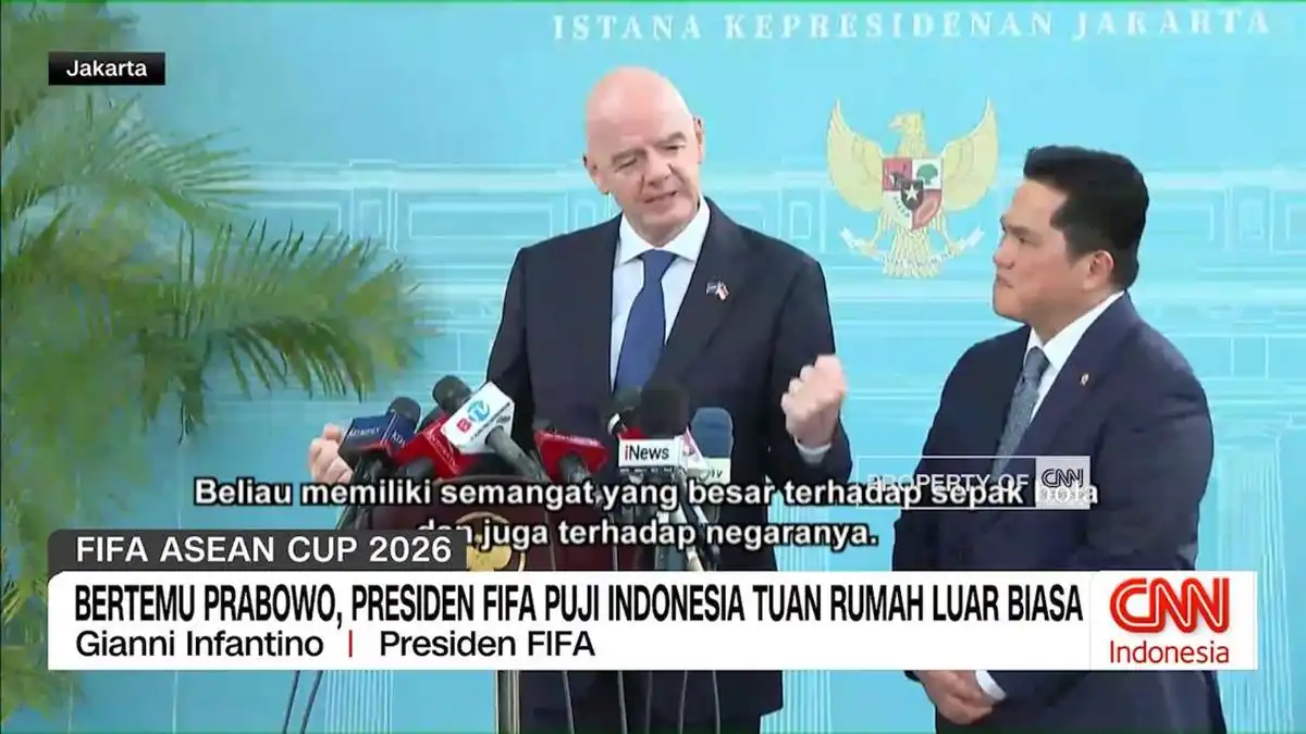 Gianni Infantino Temui Prabowo, Apresiasi Perkembangan Sepak Bola ASEAN di Jakarta Gianni Infantino Temui Prabowo, Apresiasi Perkembangan Sepak Bola ASEAN di Jakarta