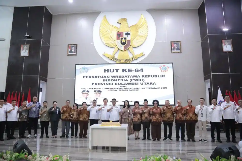 HUT ke-64 PWRI Sulut Digelar Meriah, Wawali Rendy Mangkat Bawa Pesan Penghormatan – Sulawesion