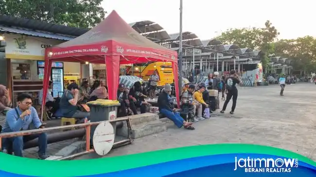 Lonjakan penumpang di Terminal Purabaya, Sidoarjo mengalami peningkatan