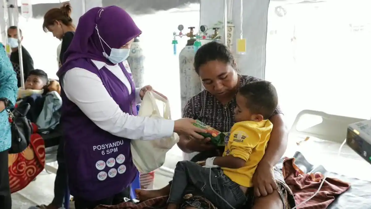TP PKK dan Posyandu Salurkan Bantuan bagi Korban Gempa Manggarai
