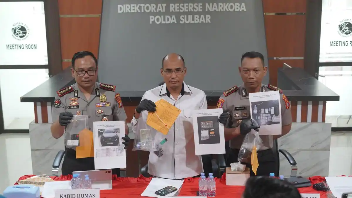 Polisi dan Pejabat Pemprov Sulbar Terseret Kasus Sabu, Tiga Tersangka Ditangkap
