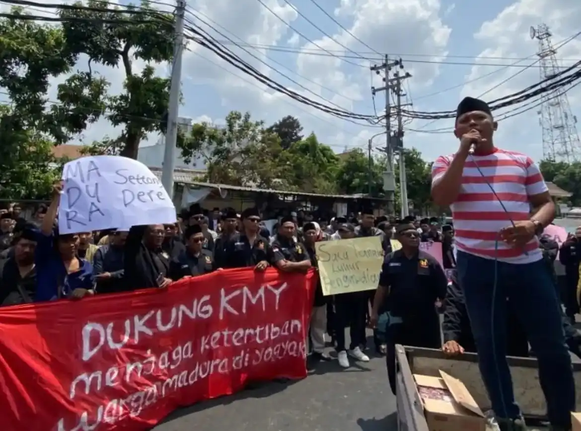 Aksi Damai Warga Madura di Yogyakarta Soroti Penanganan Sengketa Antartoko