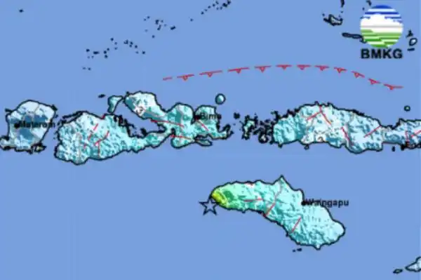 Gempa M4,1 Berpusat di Laut Mengguncang Sumba Barat Daya