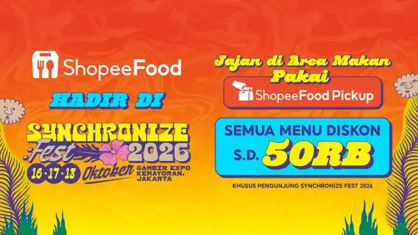 ShopeeFood Pickup Memudahkan Pengunjung Synchronize Fest 2026 Menikmati Kuliner Tanpa Antre
