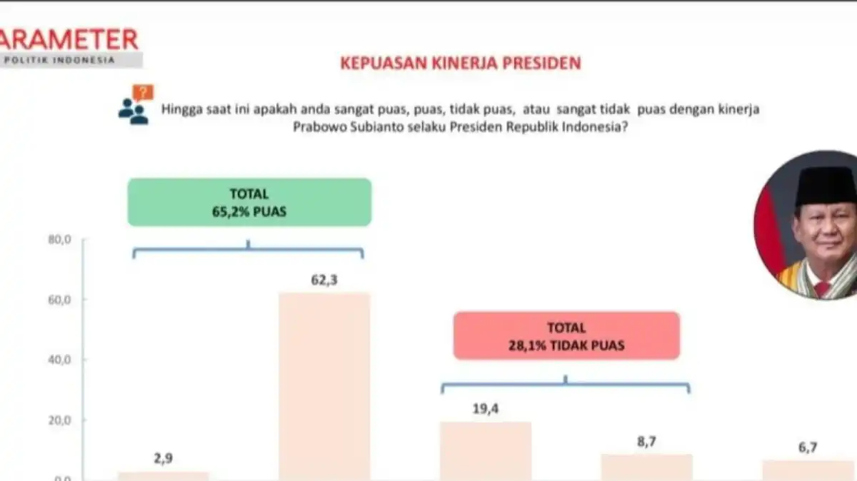 Peta Kepuasan terhadap Kinerja Prabowo dalam Survei PPI: Wilayah, Pendidikan, dan Profesi