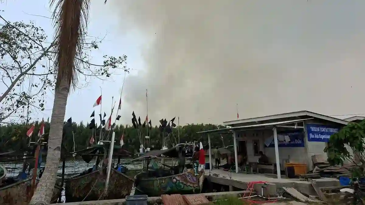 Asap Kebakaran Way Kambas Ganggu Warga di Wilayah Perbatasan