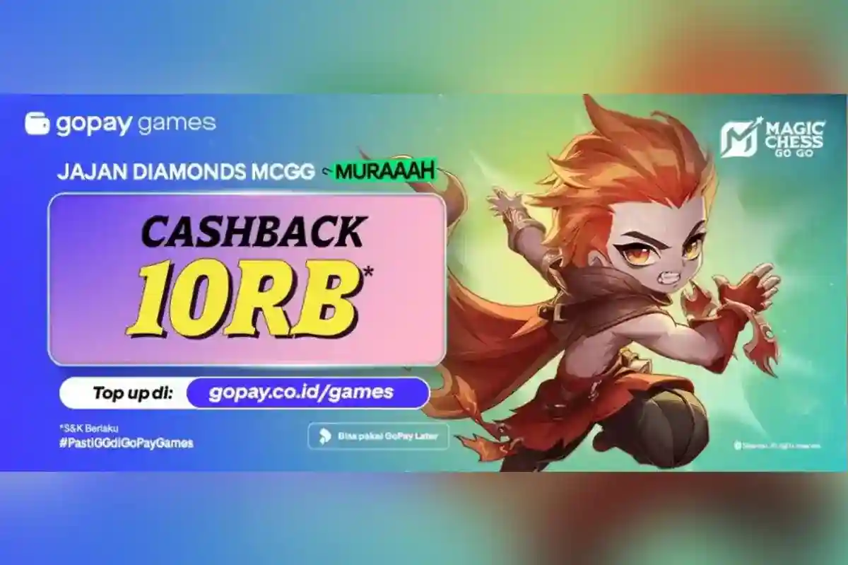 Promo Cashback Diamonds Magic Chess: Go Go di GoPay Games hingga Akhir 2026