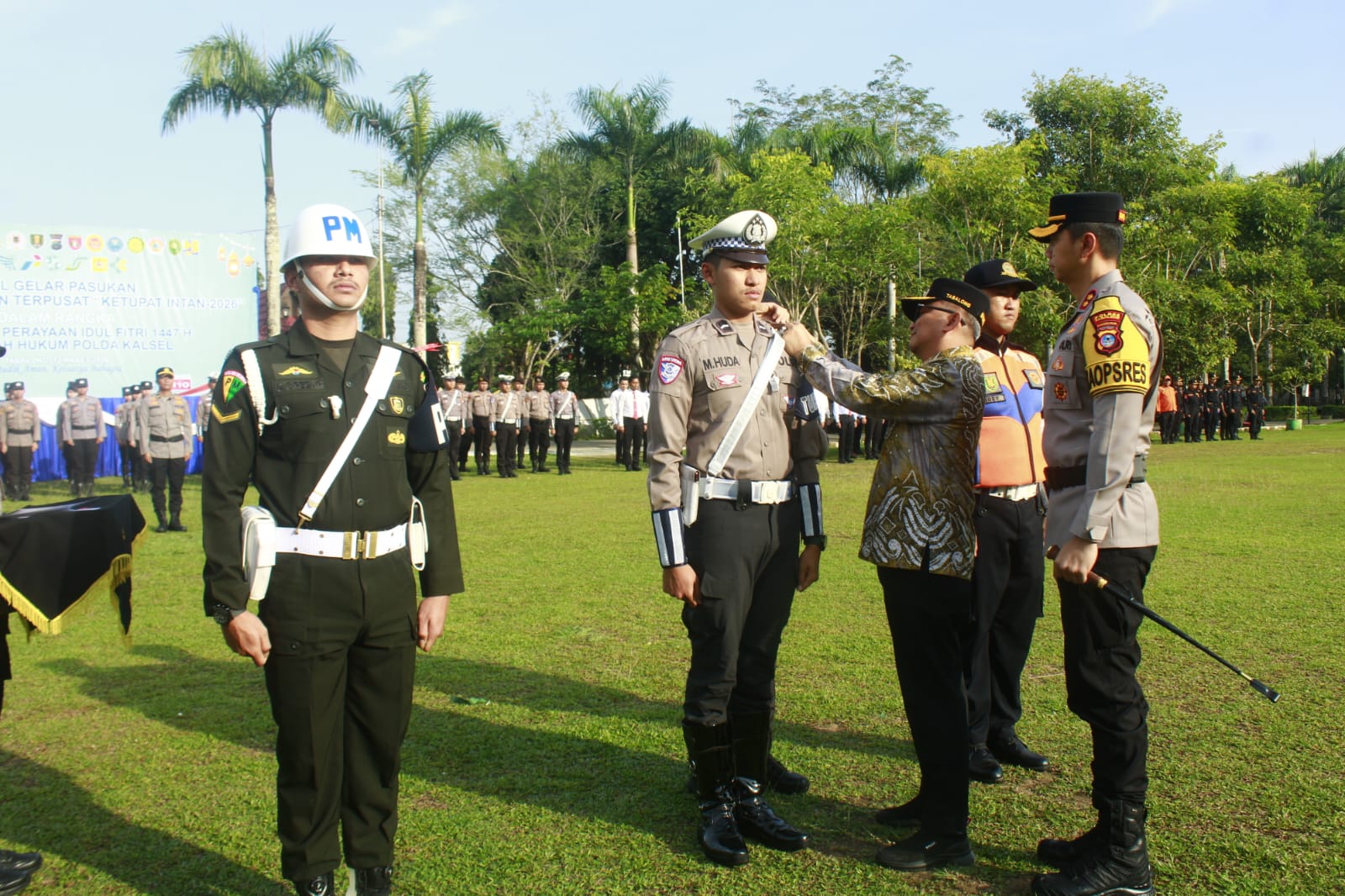 Dandim 1008/Tabalong Hadiri Apel Gelar Pasukan Operasi Ketupat Intan 2026